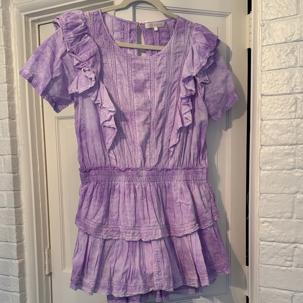 LoveShackFancy Lavender Lace Dress